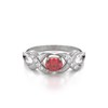 Bague ADEN Or 585 Blanc Rubis et diamants 2.684grs - vue V3