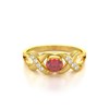 Bague ADEN Or 585 Jaune Rubis et diamants 2.684grs - vue V3