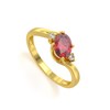 Bague ADEN Or 585 Jaune Rubis et diamants 1.58grs - vue V1