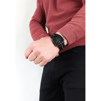 Black Reverso - Nato Nylon Noir/Orange