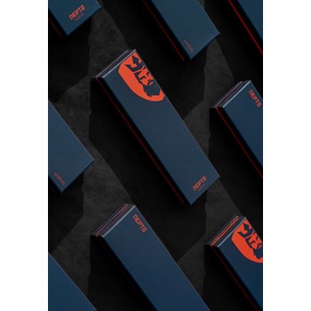 White Reverso - Cuir Piqué Marron