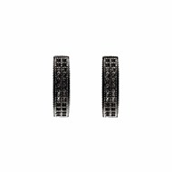 Boucles D'oreilles étincelantes Noir