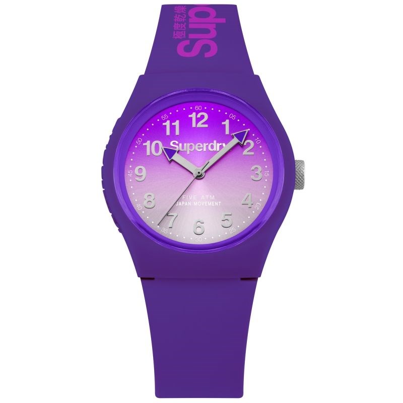 Montre femme Superdry - Cadran violet - bracelet violet