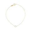 Bracelet Or jaune 375/1000 et perles - vue V1