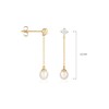 Boucles d'oreilles Or jaune  et perles - vue V4