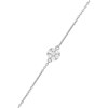 Bracelet chaine Or Blanc 'A LA FOLIE, POUR LA VIE' Diamants 0,15 carat - vue V1