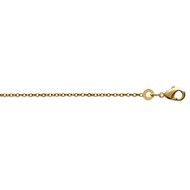 Chaîne Brillaxis maille forçat 40 cm plaqué or