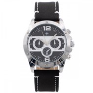 Montre Homme M. JOHN bracelet Cuir Noir