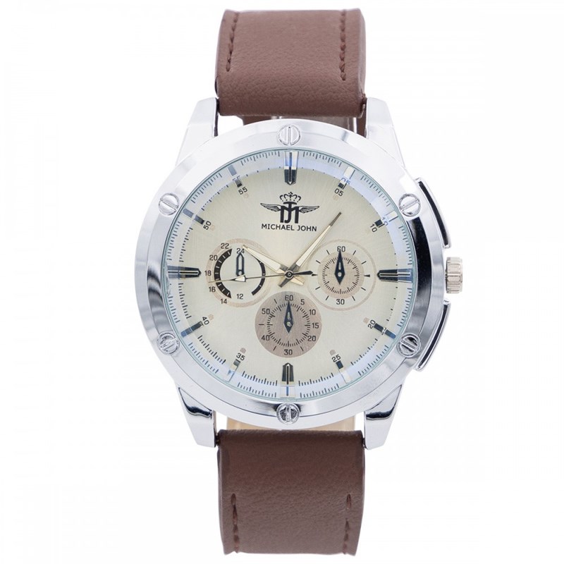 Montre Homme M. JOHN bracelet Cuir Marron