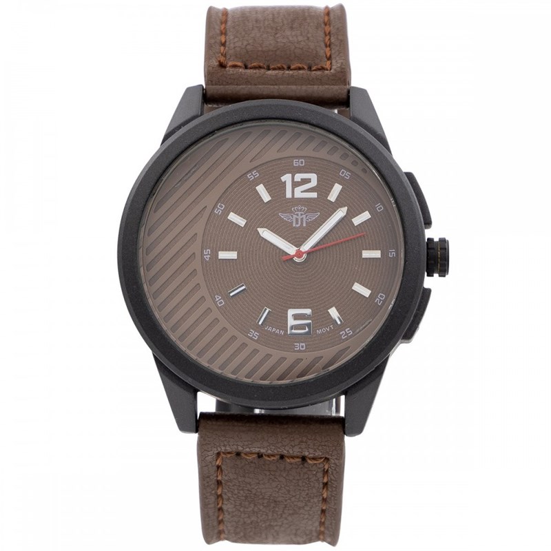 Montre Homme M. JOHN bracelet Cuir Marron