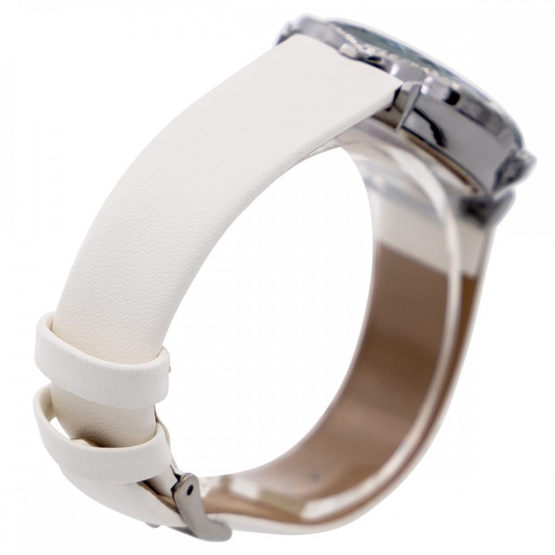 Montre Femme GIORGIO bracelet Cuir Blanc - vue 3