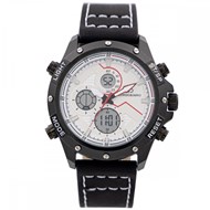 Coffret montre Homme GIORGIO bracelet Cuir Noir