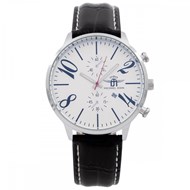 Montre Homme M. JOHN bracelet Cuir Noir