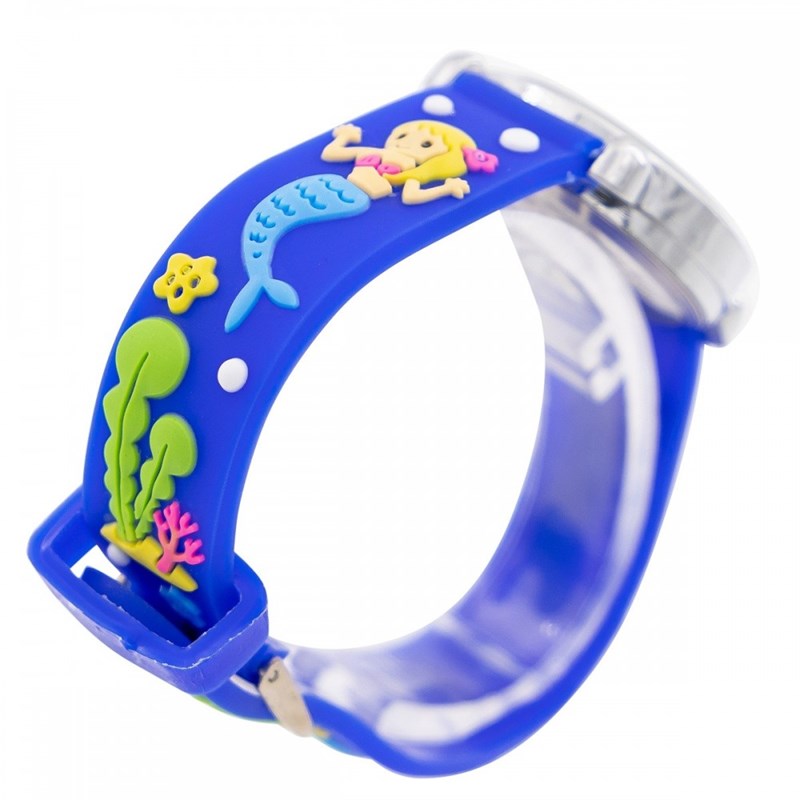 Montre enfant Fille PTITEFILLE bracelet Silicone Bleu - vue 3