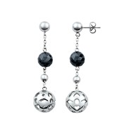 Boucles d'oreilles pendantes en Acier