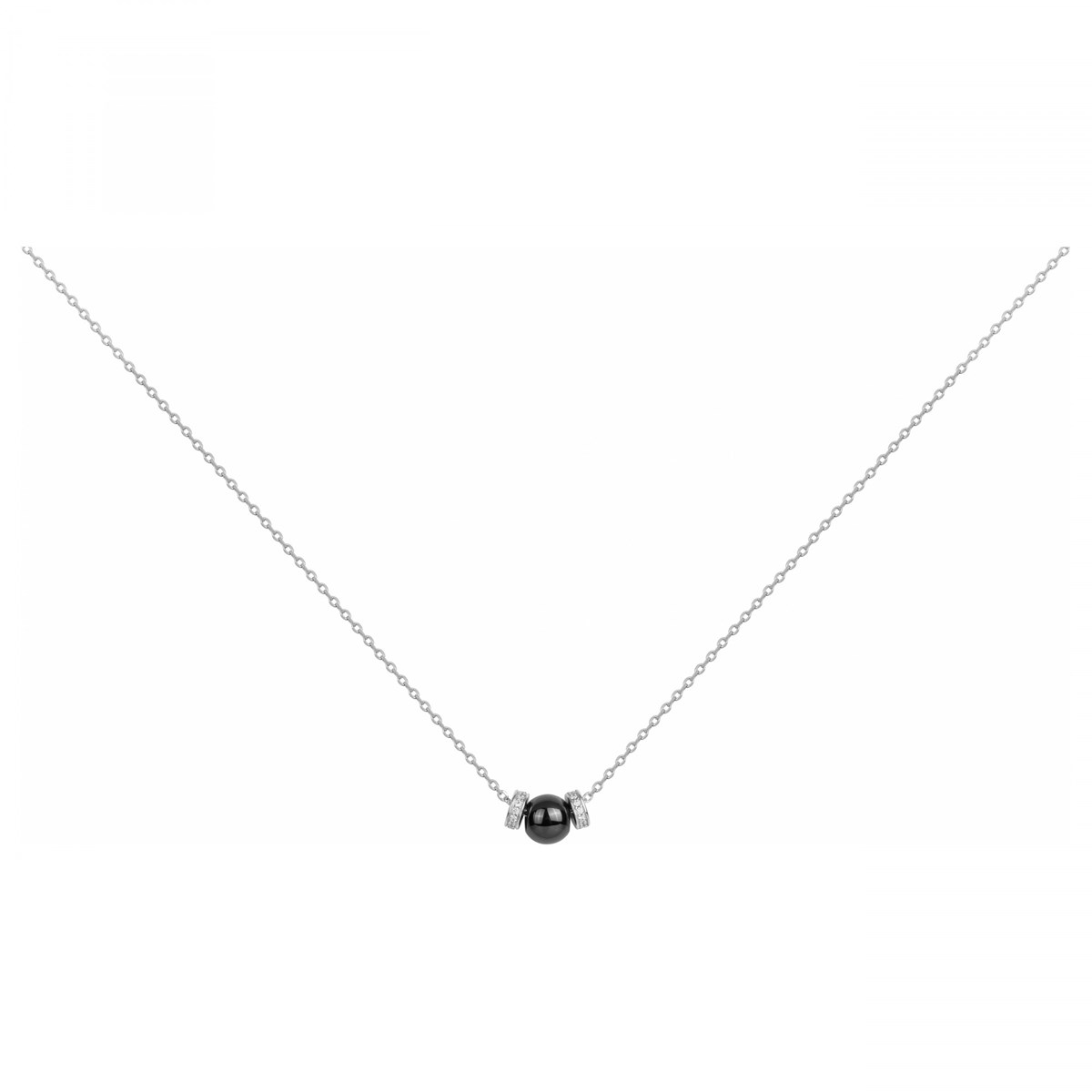 Collier Lucy en Argent avec oxyde de zirconium blanc