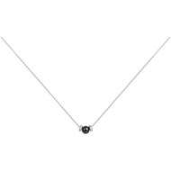 Collier Lucy en Argent avec oxyde de zirconium blanc