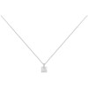 Collier Gisèle en Argent avec oxyde de zirconium blanc - vue V1
