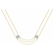 Collier multi-chaînes en Plaqué Or