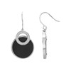 Boucles d'oreilles pendantes Chloe en Argent avec oxyde de zirconium blanc - vue V1