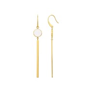 Boucles d'oreilles pendantes Olive en Acier