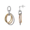 Boucles d'oreilles pendantes Amber en Acier - vue V1