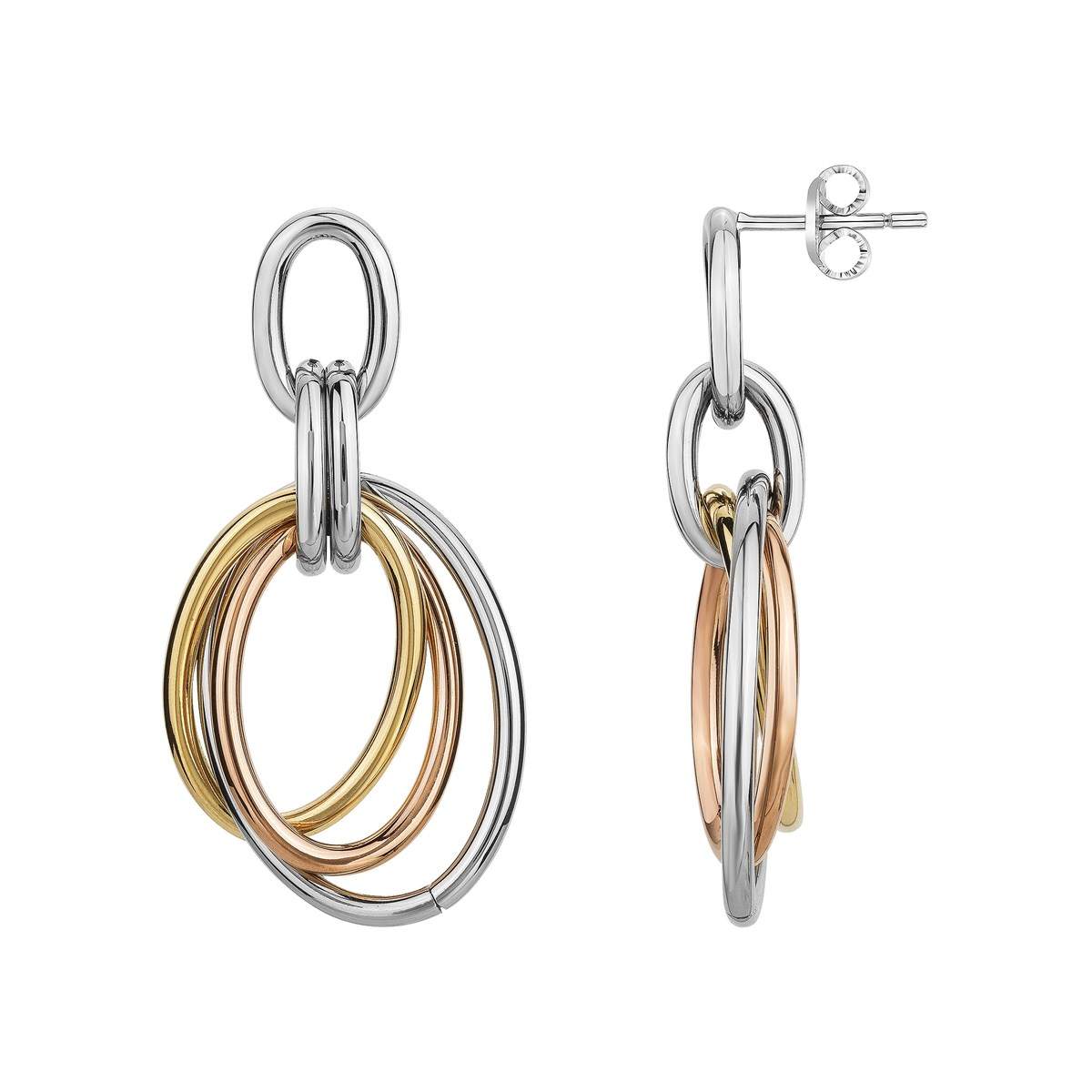UPKOCH - 4 Paires De Boucles D'oreilles Cercles En Acier Inoxydable Doré - Style Minimaliste - Pour Travail, Soirée, Quotidien