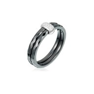 Bague Eliana en Argent avec oxyde de zirconium blanc