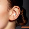 Piercing conch saphir 0,05 carats en or blanc - vue V3