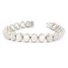 Bracelet pierre de lune ovale en argent 925 : un bijou délicat et féminin | Aden Boutique - vue V1