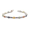 Bracelet Saphir Multicolore sur Argent 925 Rhodié - Aden Bijoux, Éclat et Raffinement - vue V1