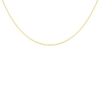 Collier Chaine Forçat Diamantée - Or Jaune - Homme ou Femme - 55cm