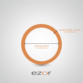 Piercing van anti-helix gedraaide witgouden ring te verspreiden