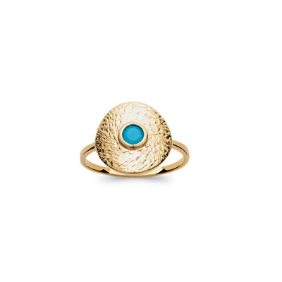 Bague femme en plaqué or jaune mat Océane - Bijoux Privés