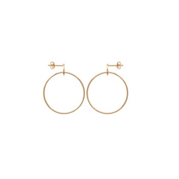 Boucles d'oreilles créoles avec motif martelé JESSICA - Bijoux Privés Discovery