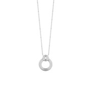 Collier chaîne pour femme circulaire strié CHLOÉ - Bijoux Privés Discovery