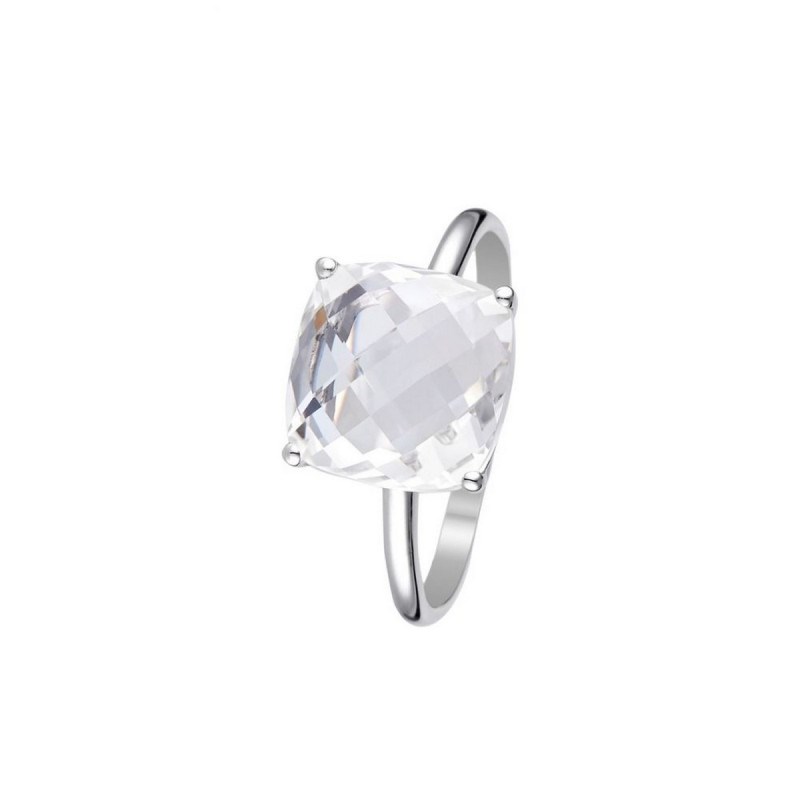 Bague ' Sophronie' Or blanc et Topaze