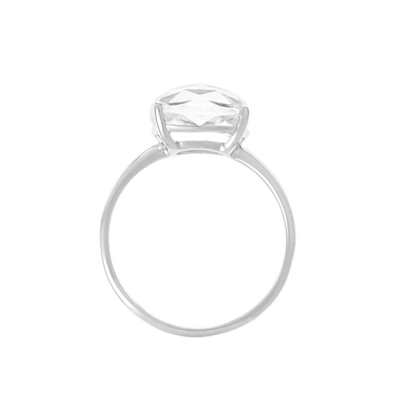 Bague ' Sophronie' Or blanc et Topaze - vue 3