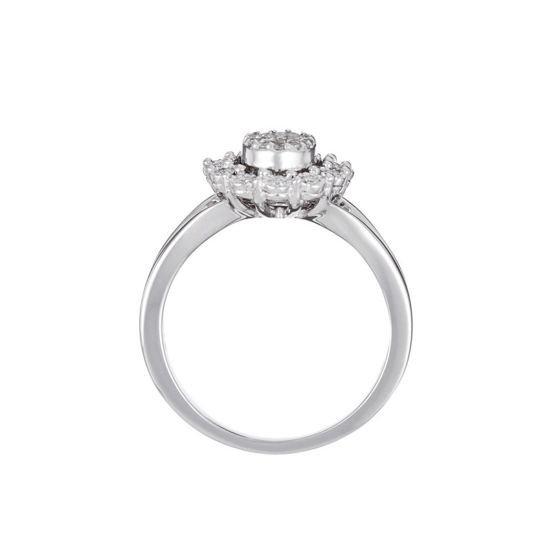 Bague ' Fabienne' Or blanc et Diamant - vue 3