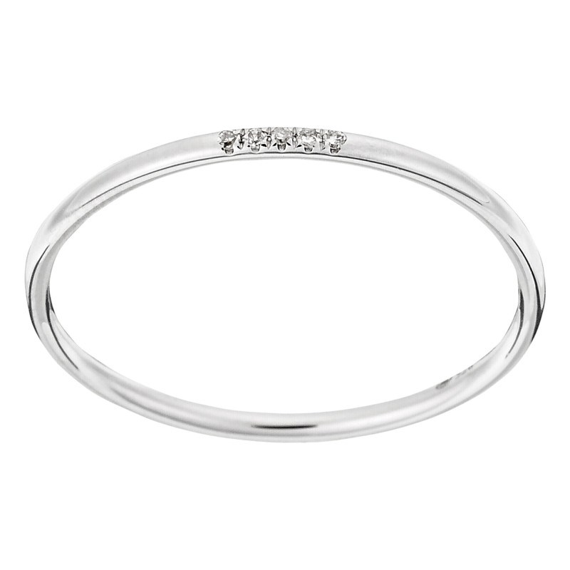 Bague 'Destin Radieux' Or blanc et Diamant - vue 3