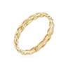 Bague Torsadée Or jaune 375/1000 'Idylle' - vue V1