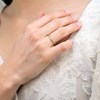 Bague Torsadée Or jaune 375/1000 'Idylle' - vue V2