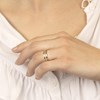 Bague 'Réflexion' Or jaune - vue V2