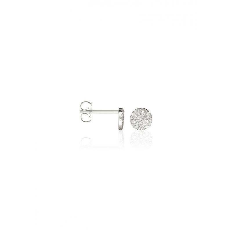 Boucles d'oreilles Or Blanc et Diamant