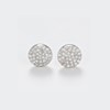 Boucles d'oreilles Or Blanc et Diamant - vue V2