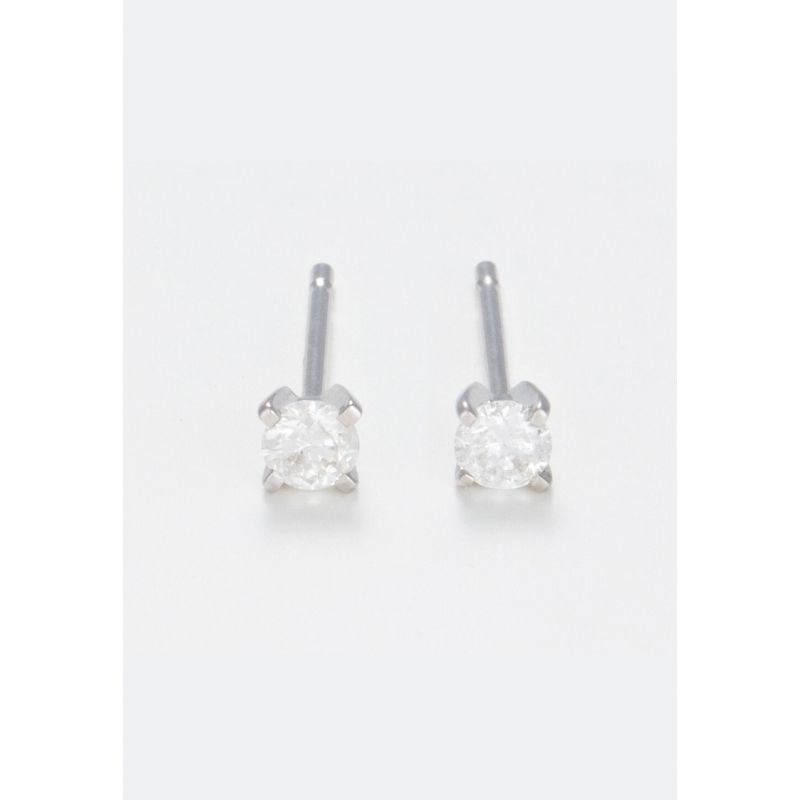 Boucles d'oreilles Or Blanc et Diamant - vue 3