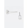 Boucles d'oreilles Or Blanc et Diamant - vue V4