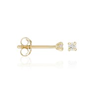 Boucles d'oreilles 'Nymphe Antique' Or jaune et Diamant