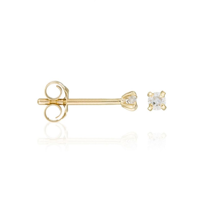 Boucles d'oreilles 'Nymphe Antique' Or jaune et Diamant