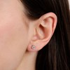 Boucles d'oreilles Or Blanc et Diamant - vue V2